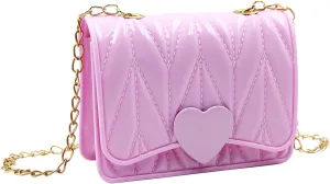 Fashion Candy Color Jelly Purse Handbag Toy Purse Satchel Mini Pink Jelly Shoulder Bag Crossbody with Chain Strap