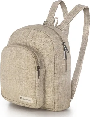 HEMP Mini Backpack  Small Backpack, Mini Travel Backpack, Cute Mini Backpack, Mini Backpack Men, Mini Backpack Women, Small Backpack, Beige, Black