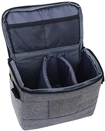 HONGYAN Camera Bags Waterproof DSLR Camera Bag for Nikon Canon Sony Panasonic etc Camera, Size:Large(Black) Camera case (Color : Black)