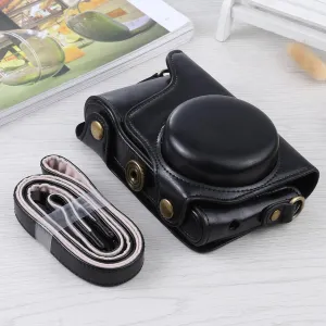 HONGYAN Camera Case Full Body PU Leather Case Bag with Strap for Samsung Galaxy Camera EK-GC100/GC110/GC200