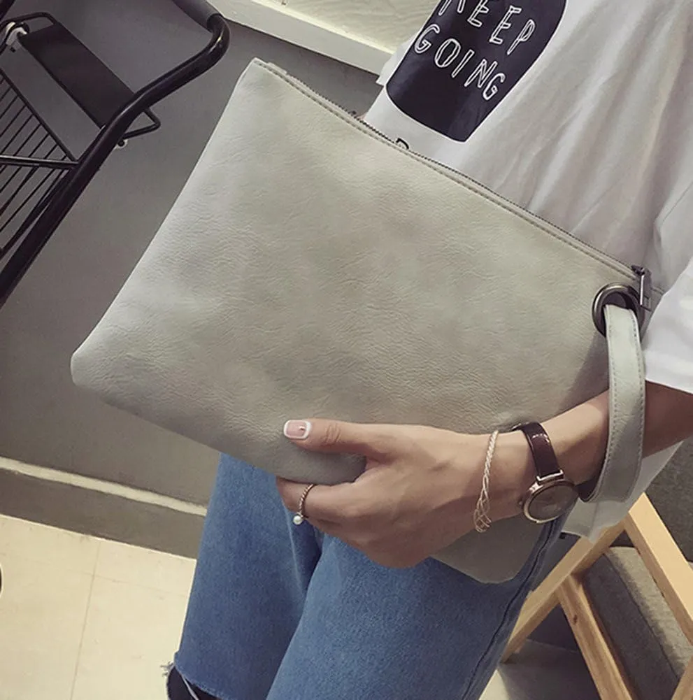 Hycurey Oversized Clutch Bag Purse and Handbag Womens Large PU Leather Evening Wristlet Handbags