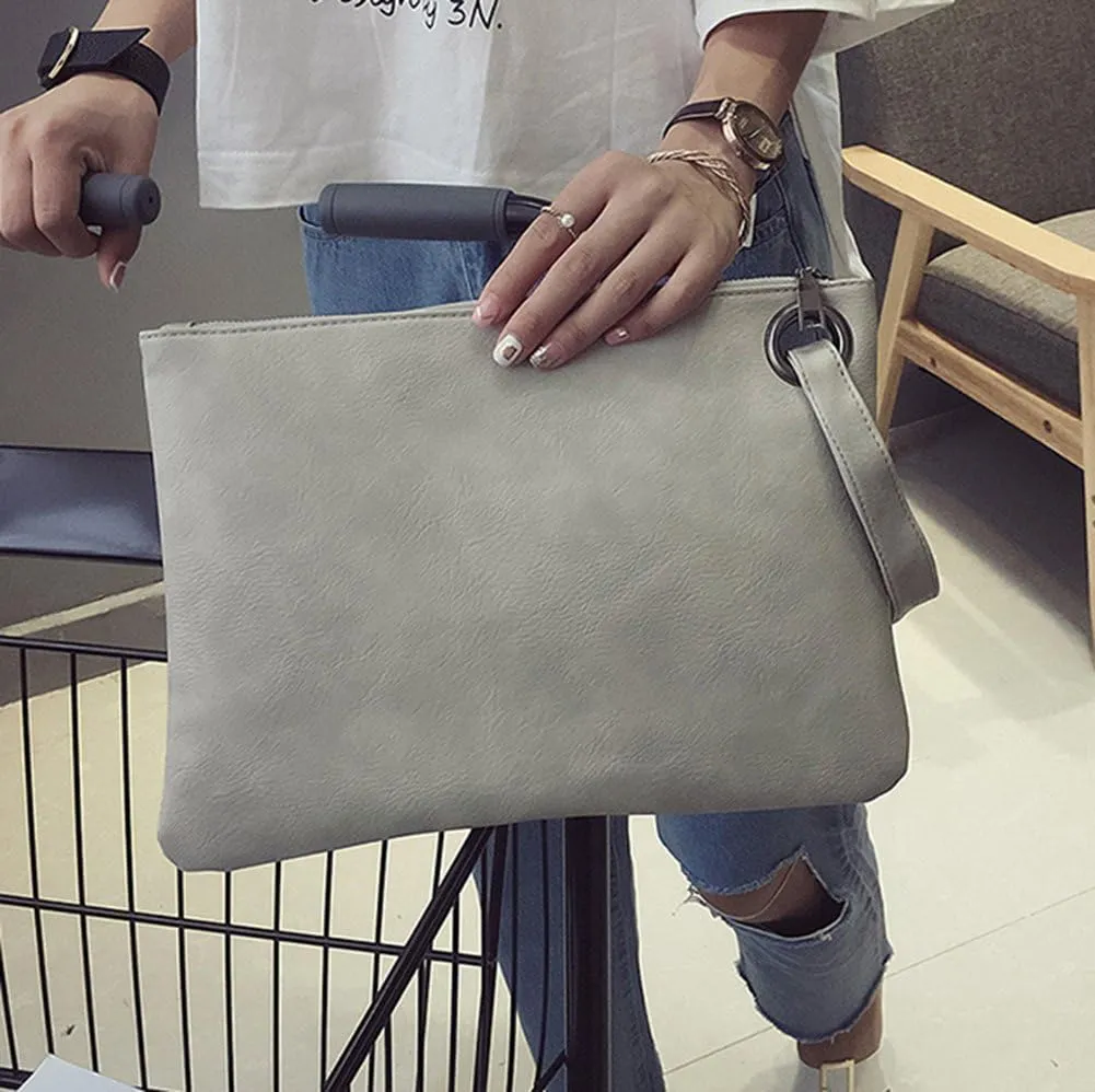 Hycurey Oversized Clutch Bag Purse and Handbag Womens Large PU Leather Evening Wristlet Handbags