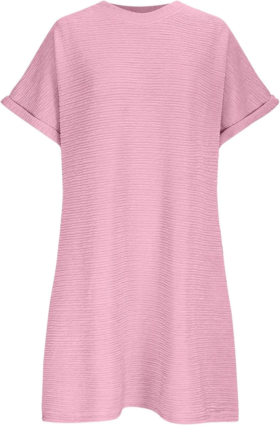 JOAU Women's Casual Summer Short Sleeve T Shirt Dress Loose Beach Mini Dresses Travel Vacation Clothes with Pockets 2025