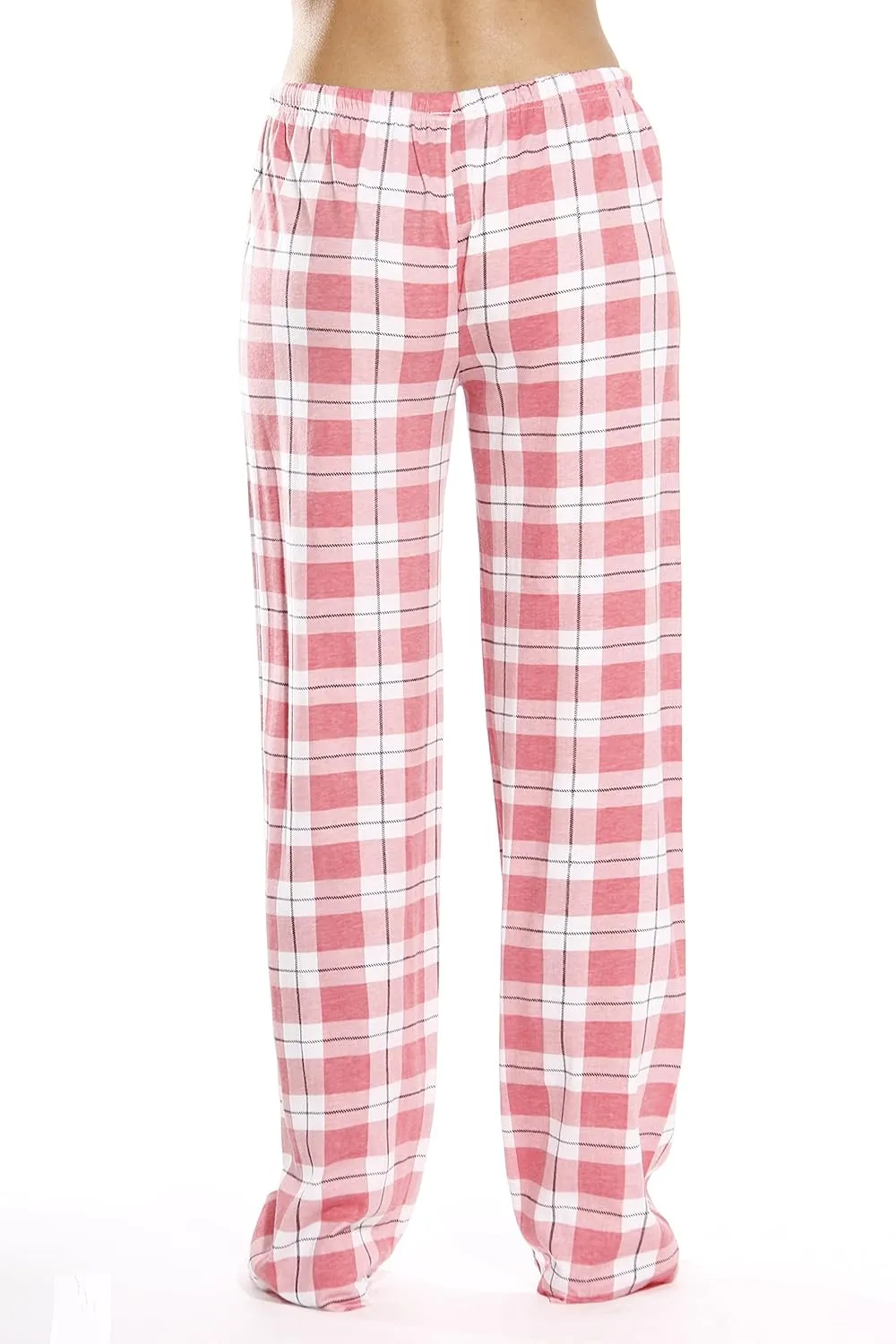 Just Love 100% Cotton Jersey Women Plaid Pajama Pants Sleepwear