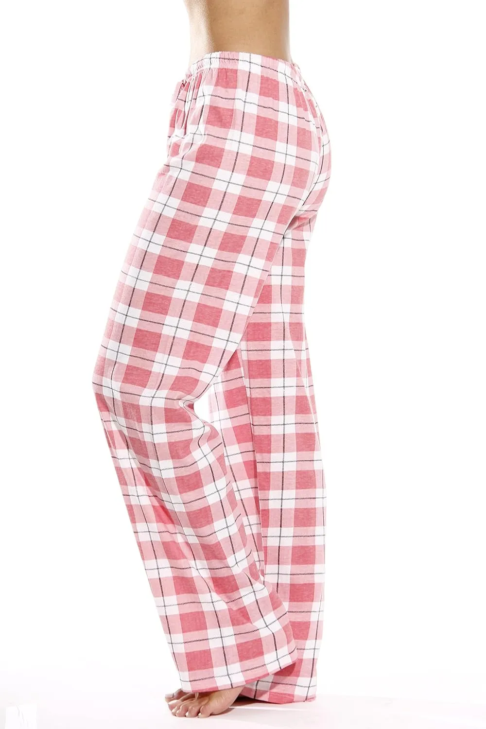 Just Love 100% Cotton Jersey Women Plaid Pajama Pants Sleepwear