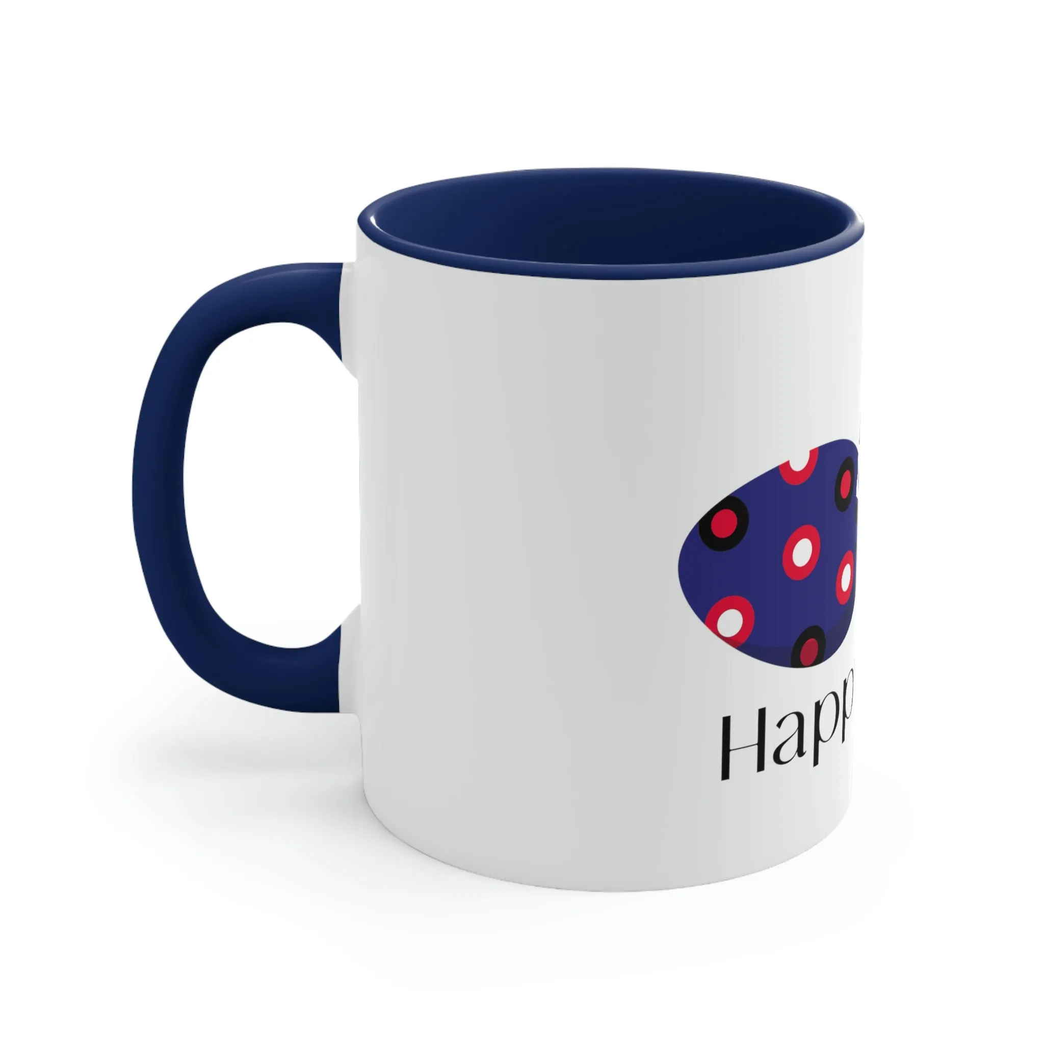 Leather Flag Accent Coffee Mug Easter Festival - Happy Easter