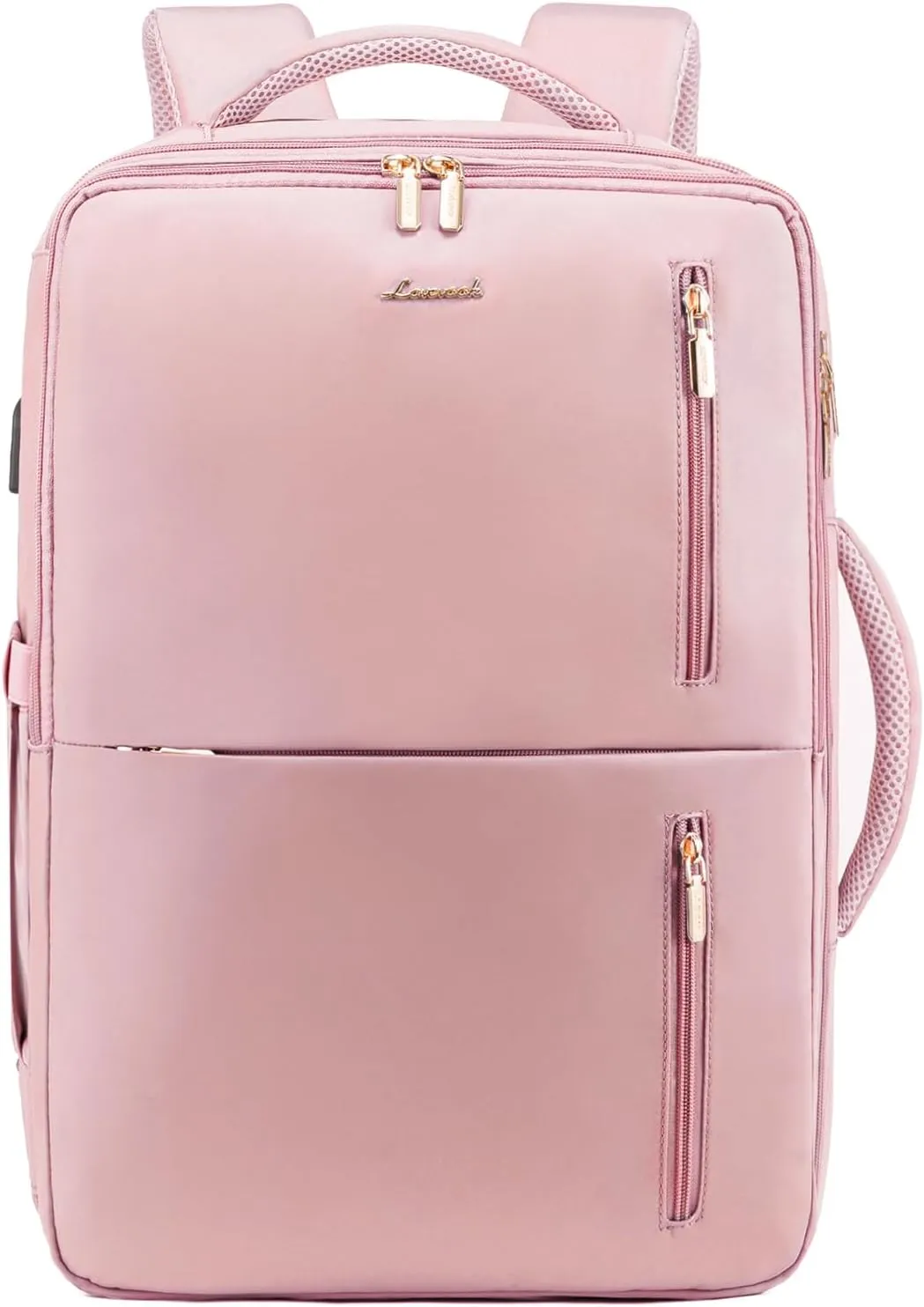 LOVEVOOK 40L Travel Backpack With 3 Packing Cubes Expandable Large Laptop Backpack Women Waterproof Backpack Waterproof Daypack Travel Bag TSA Fit 17inch Laptop Luggage With USB Charging Port