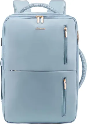 LOVEVOOK 40L Travel Backpack With 3 Packing Cubes Expandable Large Laptop Backpack Women Waterproof Backpack Waterproof Daypack Travel Bag TSA Fit 17inch Laptop Luggage With USB Charging Port