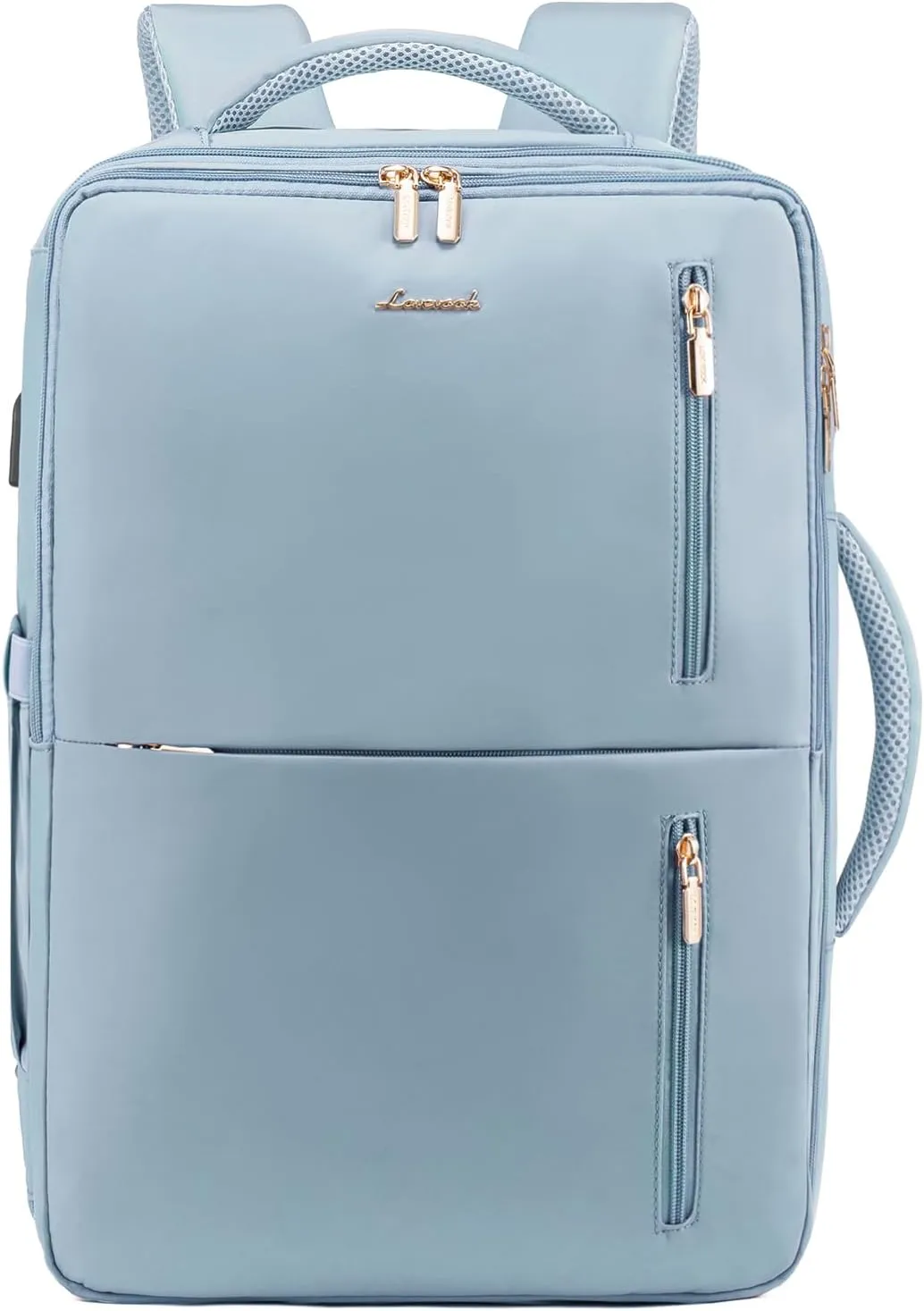 LOVEVOOK 40L Travel Backpack With 3 Packing Cubes Expandable Large Laptop Backpack Women Waterproof Backpack Waterproof Daypack Travel Bag TSA Fit 17inch Laptop Luggage With USB Charging Port