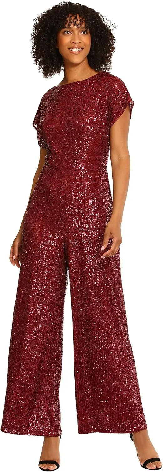 Maggy London womens Wide Neck Jumpsuit