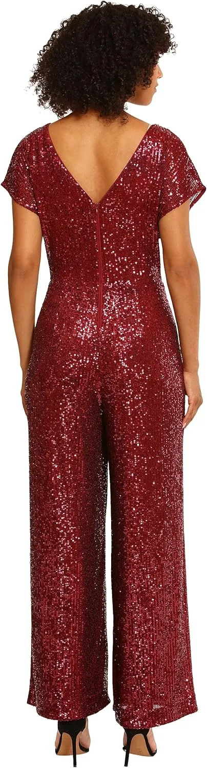 Maggy London womens Wide Neck Jumpsuit