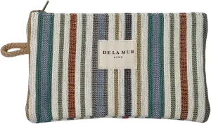 Medium Boho Striped Travel Size Toiletries Makeup Pouch  Travel Cosmetic Bag, Toiletry Organizer & Coin Purse for Women, Perfect Gifts for Her, Boho Makeup Bag, Made in Barcelona