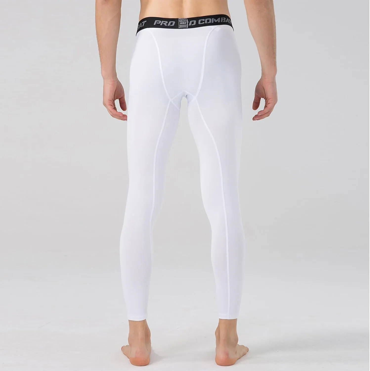 Mens Compression Pants Athletic Running Leggings Workout Tights Quick Dry Base Layer Basketball Sports Underpants