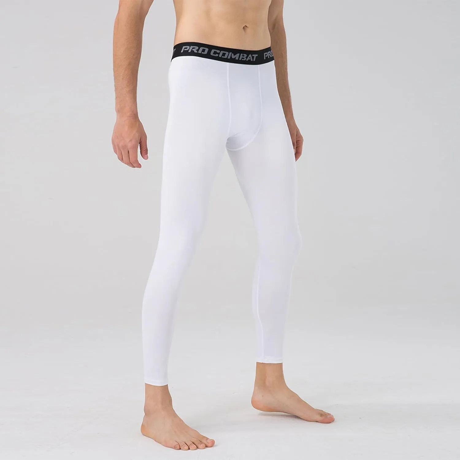 Mens Compression Pants Athletic Running Leggings Workout Tights Quick Dry Base Layer Basketball Sports Underpants