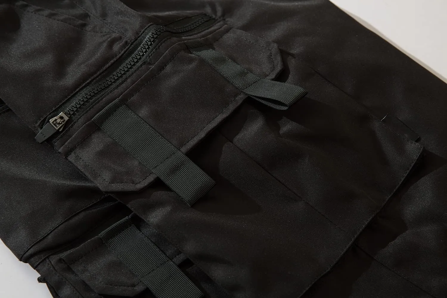 Men's Cyberpunk Buckle Straps Harem Pants with Pockets