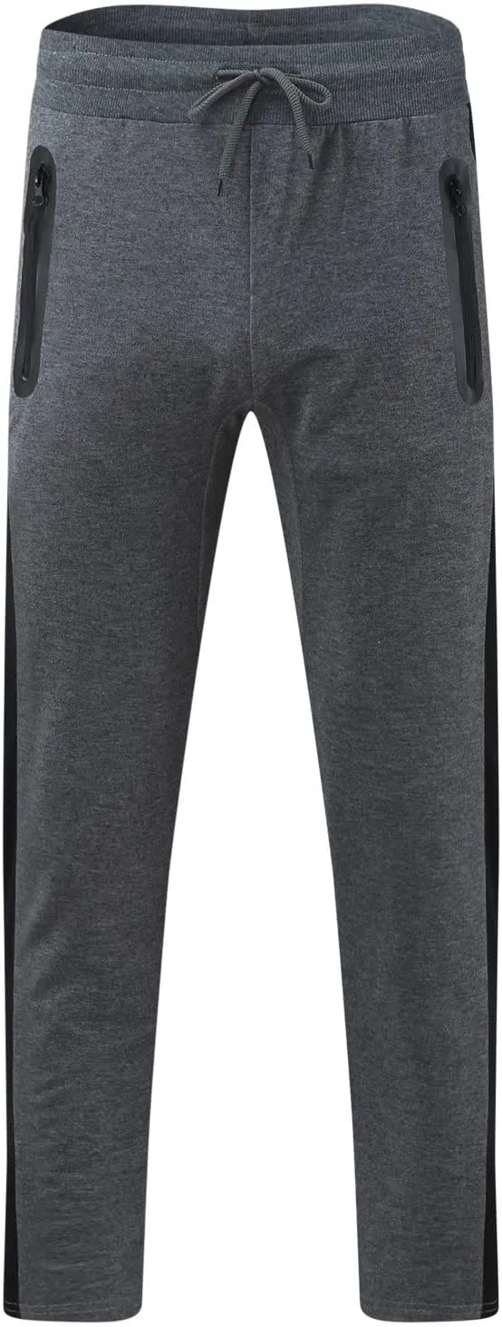 Mens Hiking Outdoor Recreation Pants Thigh Mesh Gym Jogger Pants with Zipper Pockets Mens Sweatpants Men Pants Casual