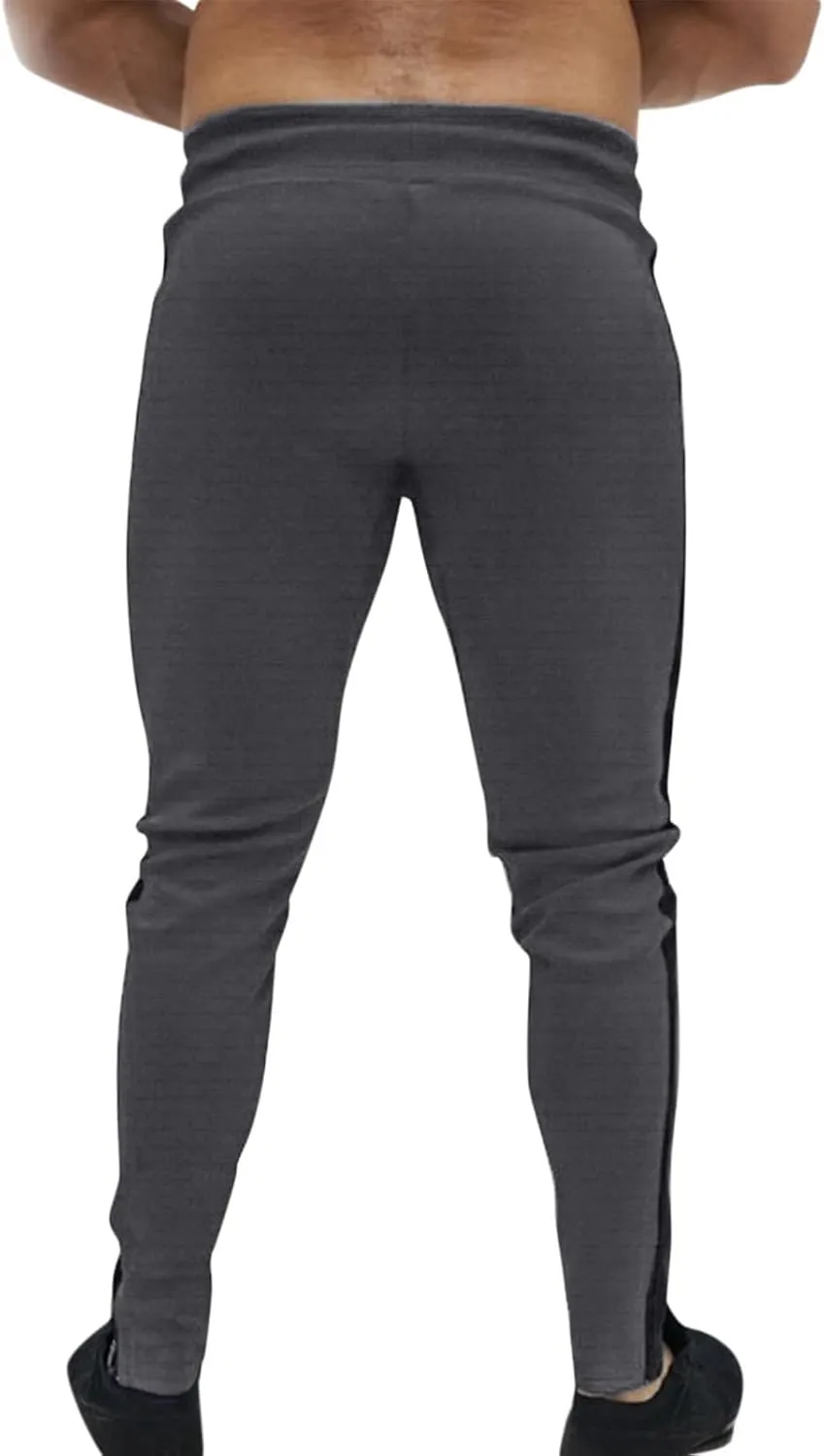 Mens Hiking Outdoor Recreation Pants Thigh Mesh Gym Jogger Pants with Zipper Pockets Mens Sweatpants Men Pants Casual