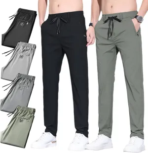 Mens Pants, Unisex Ultra Stretch Quick Drying Pants Casual Work Comfy Pant