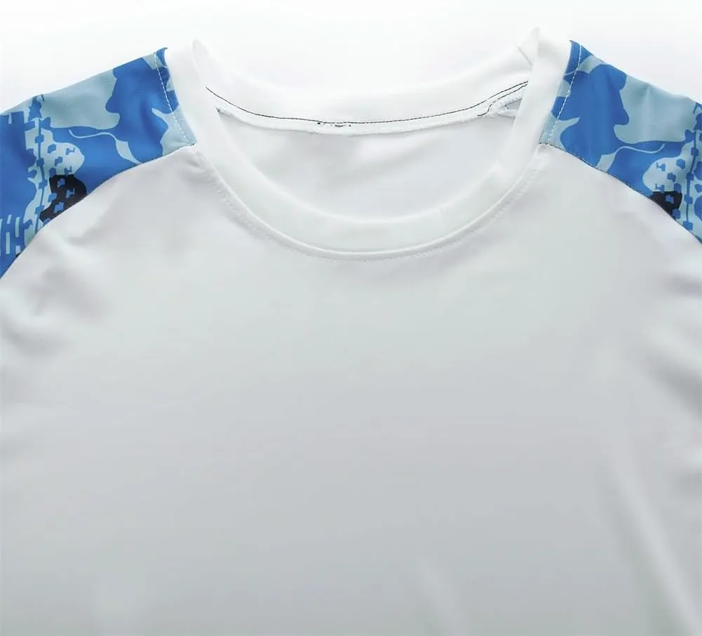 Men's Sunscreen Shirt UV-Resistant Fishing Shirt Rash-Resistant Quick Dry Moisture Absorption Long Sleeves