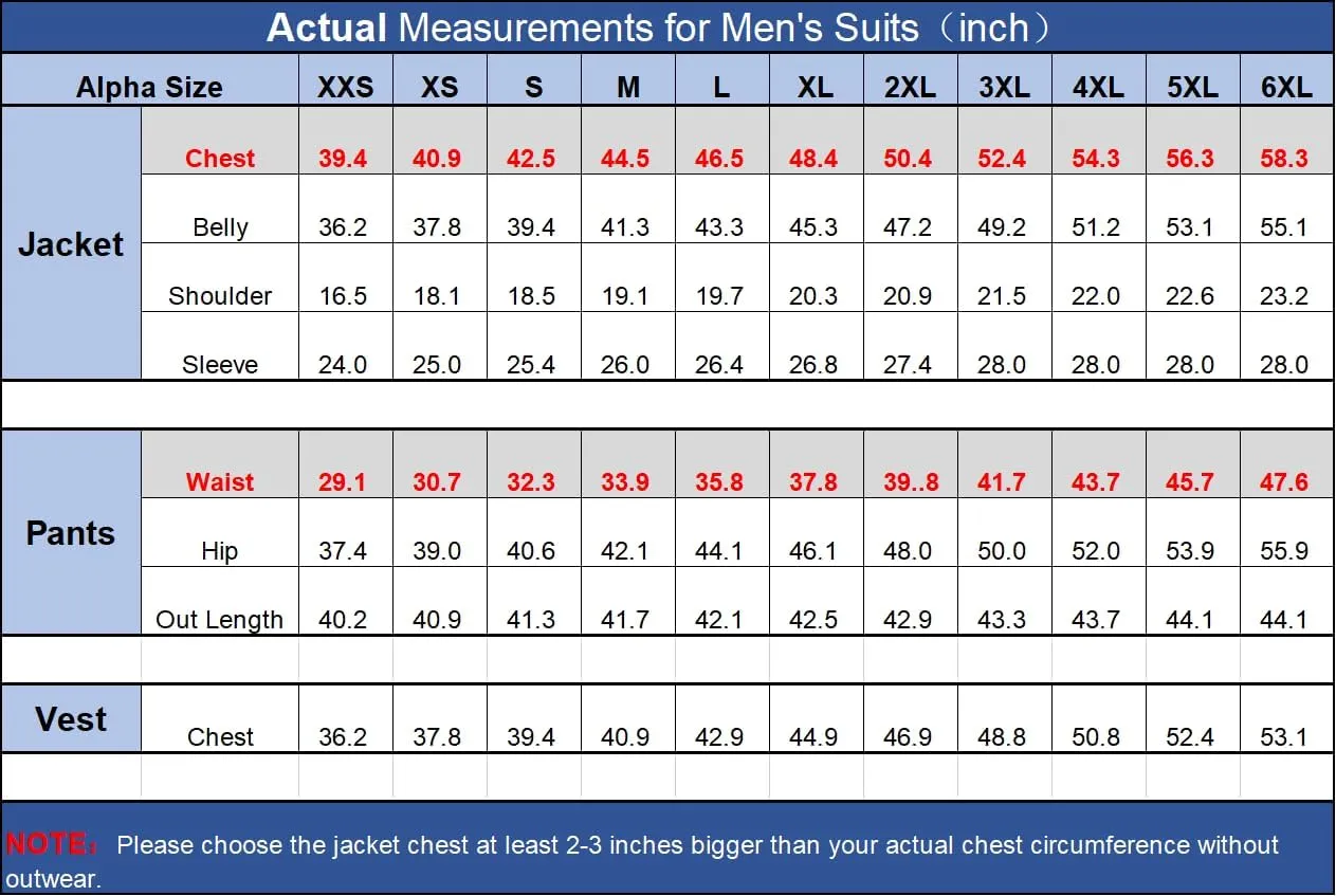 Men's Tuxedo Suit 3 Piece Slim Fit Tuxedo for Men Wedding Suit Prom Tuxedo Suit with Tie Blazer Vest Pants Set