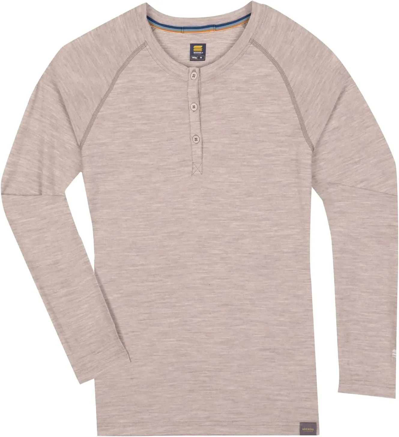 MERIWOOL Women's Base Layer Long Sleeve Henley - Lightweight Merino Wool Thermal Shirt