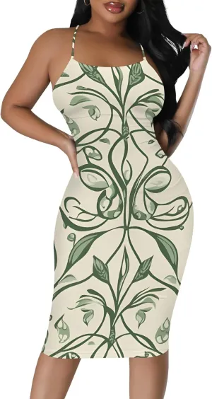 Mini Dress Sexy Bodycon Sundress for Women Summer Short Low Backless Spaghetti Strap Beach Boho Party Club Dresses