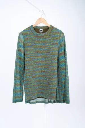 Missoni Women's Green Double Layer Back Alpaca Blend Jumper, S