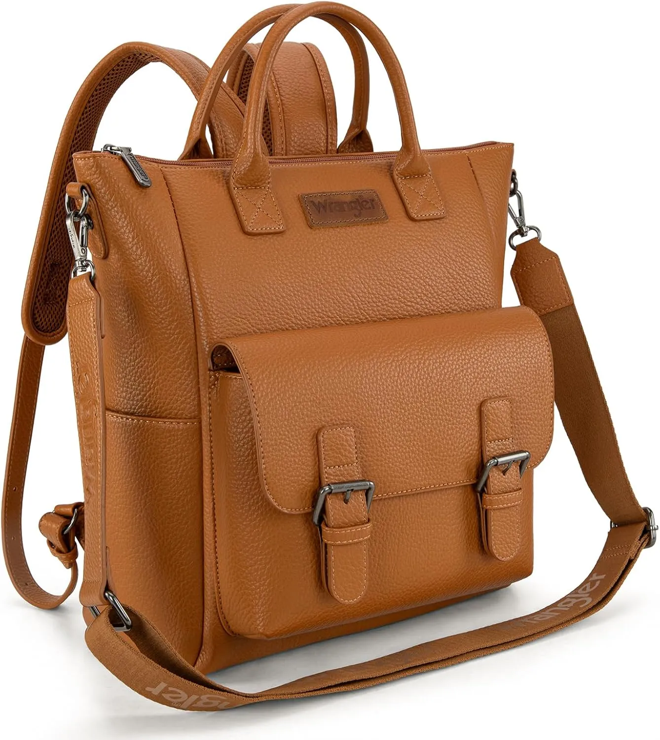 Montana West Wrangler Backpack Purses Women Medium Size Convertible Backpack with Crossbody Strap for Travel Work