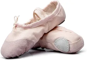 MSMAX Girls Ballet Dance Shoes Gymnastic Slippers for Toddler/Little Kids/Big Kids/Adult
