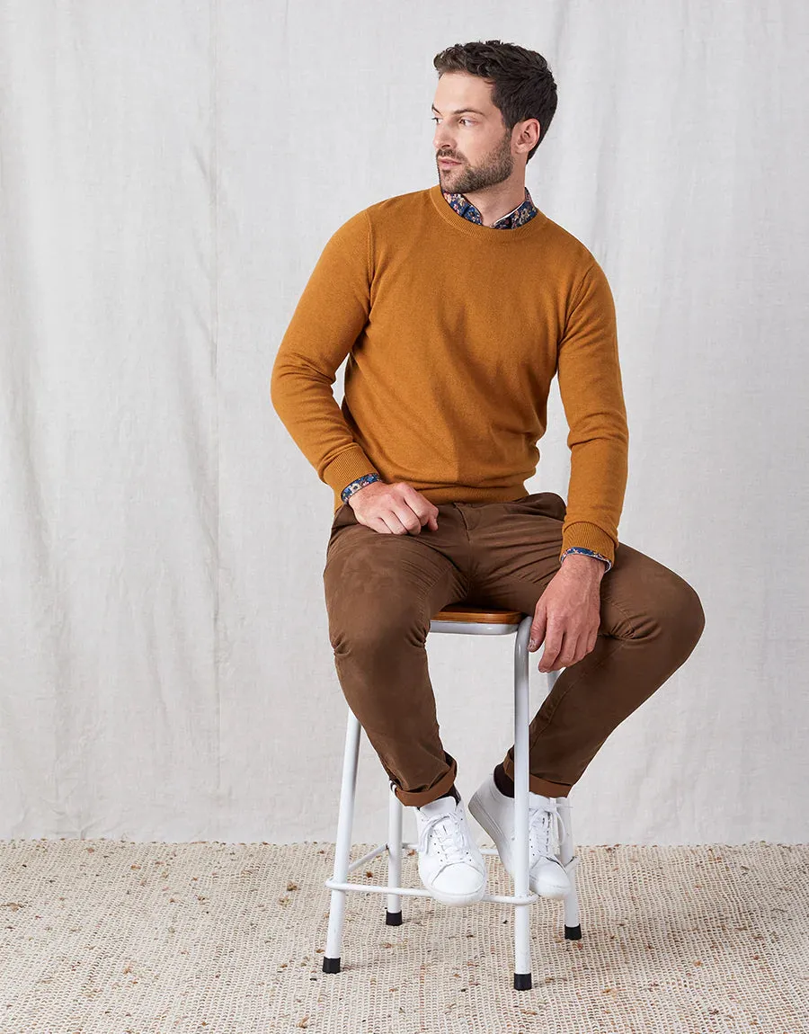 Naseby Crew Neck Merino - Camel
