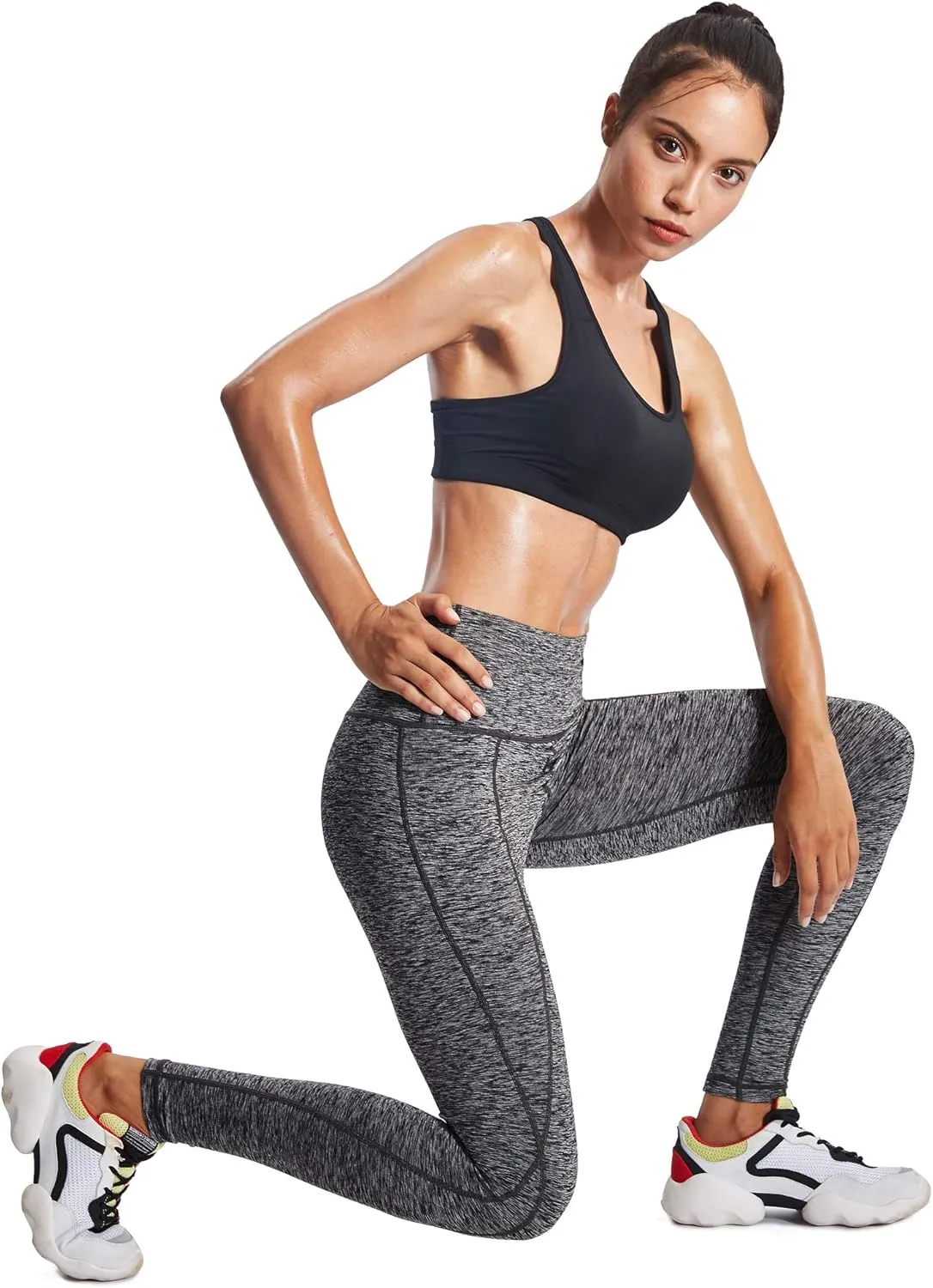 NELEUS Women's Yoga Pant Tummy Control High Waist Running Leggings with Pocket