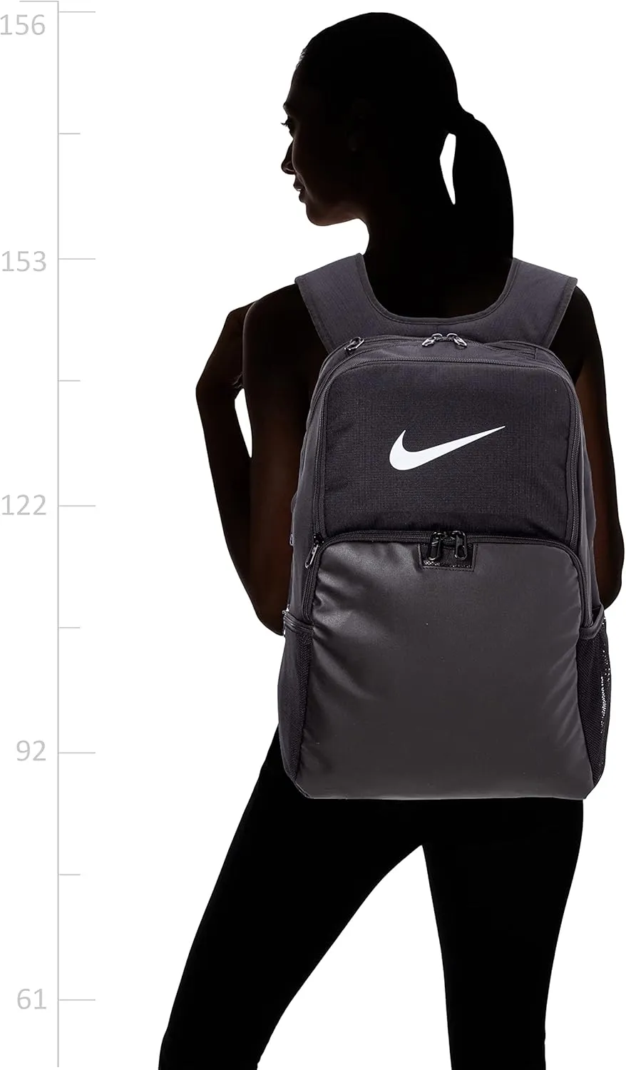 Nike Brasilia 9.5 Training Backpack, Black/Black/White, Large