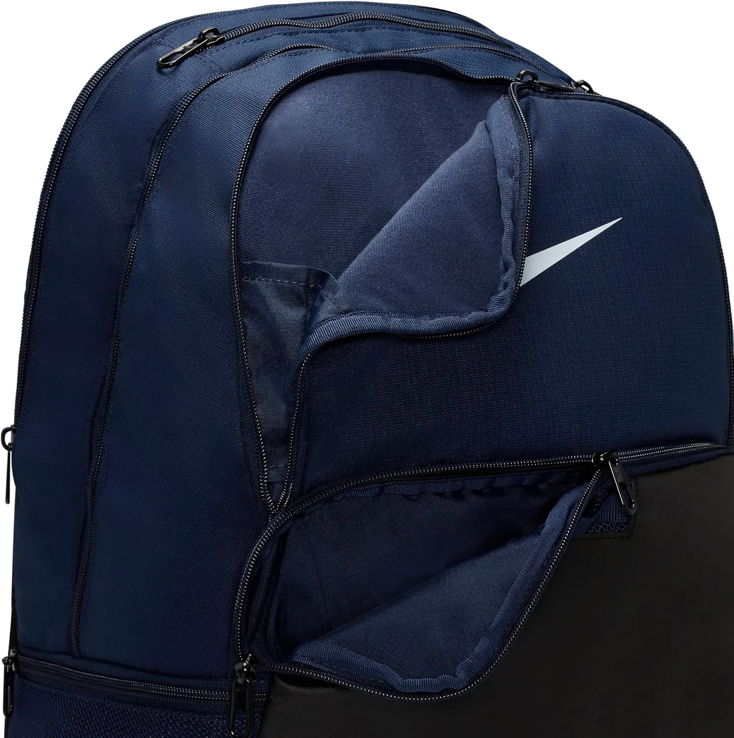 Nike Brasilia 9.5 Training Backpack, Midnight Navy/Black/White, Large