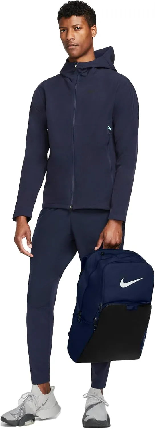 Nike Brasilia 9.5 Training Backpack, Midnight Navy/Black/White, Large