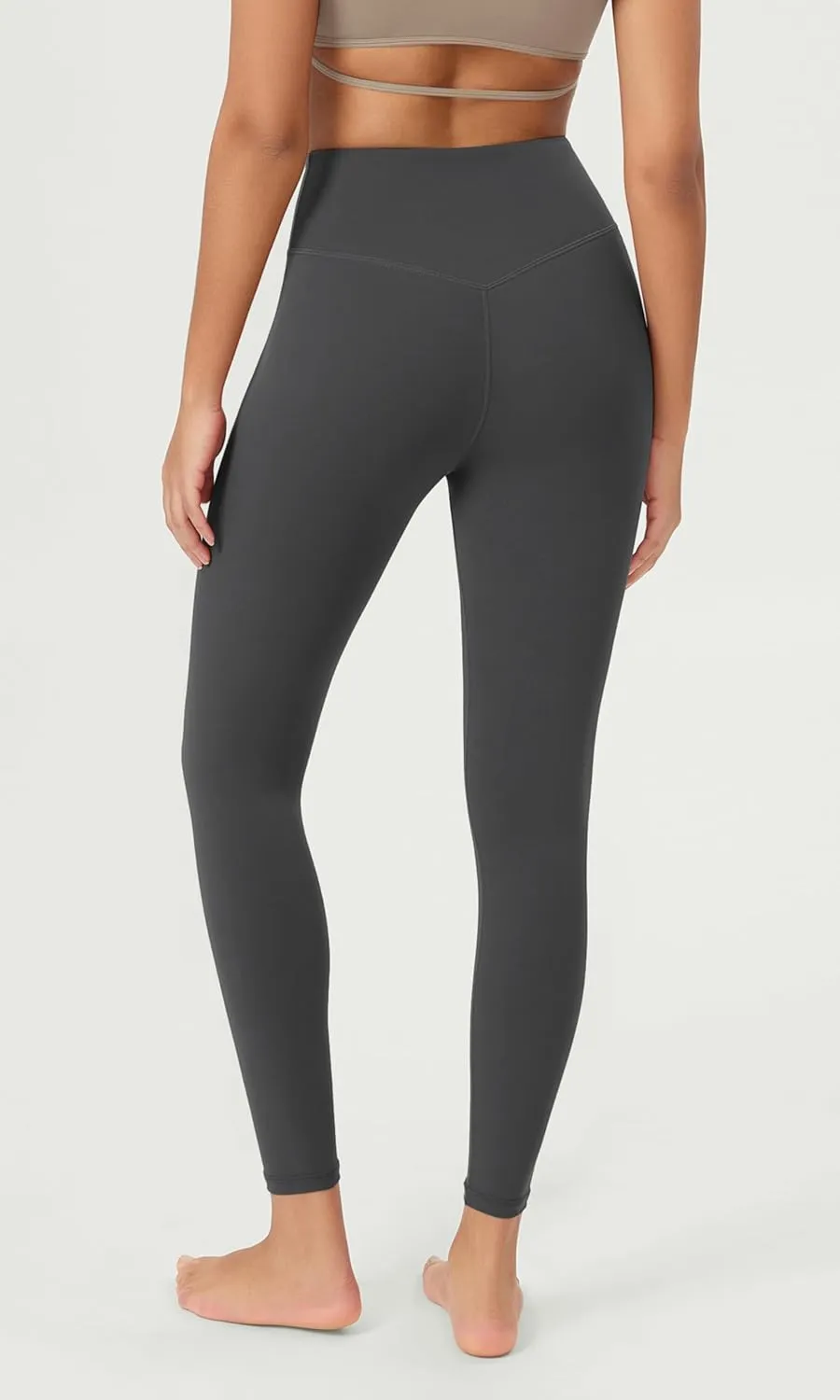 ODODOS Cloud Feeling Ruched Yoga Leggings for Women 25" / 28" High Waist Crossover Yoga Pants