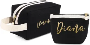 Personalized Toiletry Bag Set for Women Girls with Name Custom Dopp Kits Travel Organizer for Women Wife Mother Daughter Gifts (Color 1-Set), NE005400