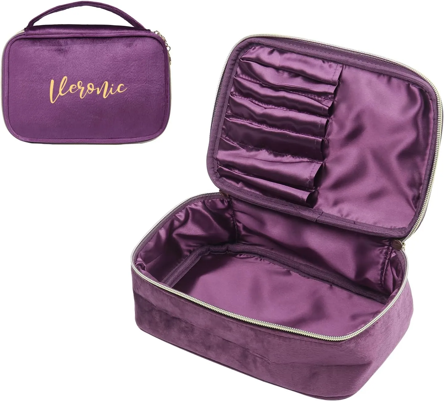 Personalized Toiletry Bag Set for Women Gitfs with Name Custom Dopp Kits Travel Organizer for Wife Mother Daughter Mother's Day (Color 1)