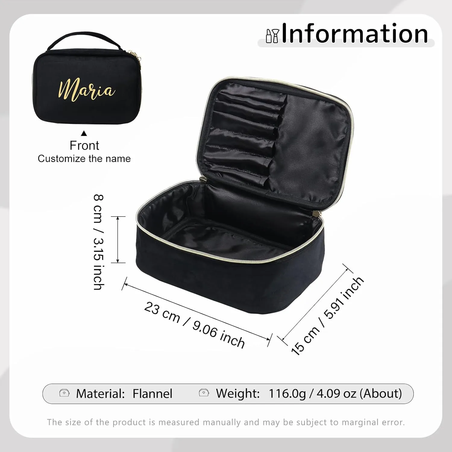 Personalized Toiletry Bag Set for Women Gitfs with Name Custom Dopp Kits Travel Organizer for Wife Mother Daughter Mother's Day (Color 2)