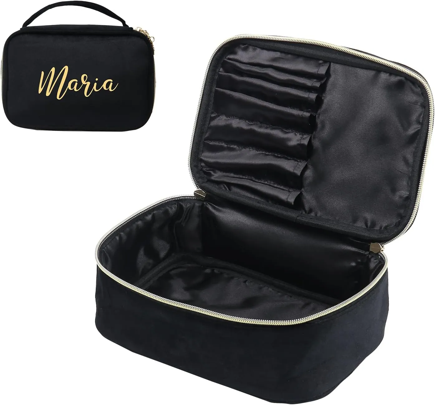Personalized Toiletry Bag Set for Women Gitfs with Name Custom Dopp Kits Travel Organizer for Wife Mother Daughter Mother's Day (Color 2)