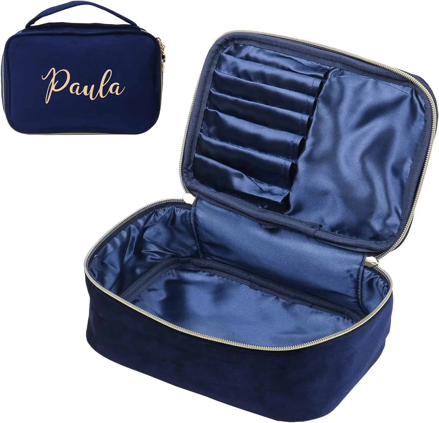 Personalized Toiletry Bag Set for Women Gitfs with Name Custom Dopp Kits Travel Organizer for Wife Mother Daughter Mother's Day (Color 5)