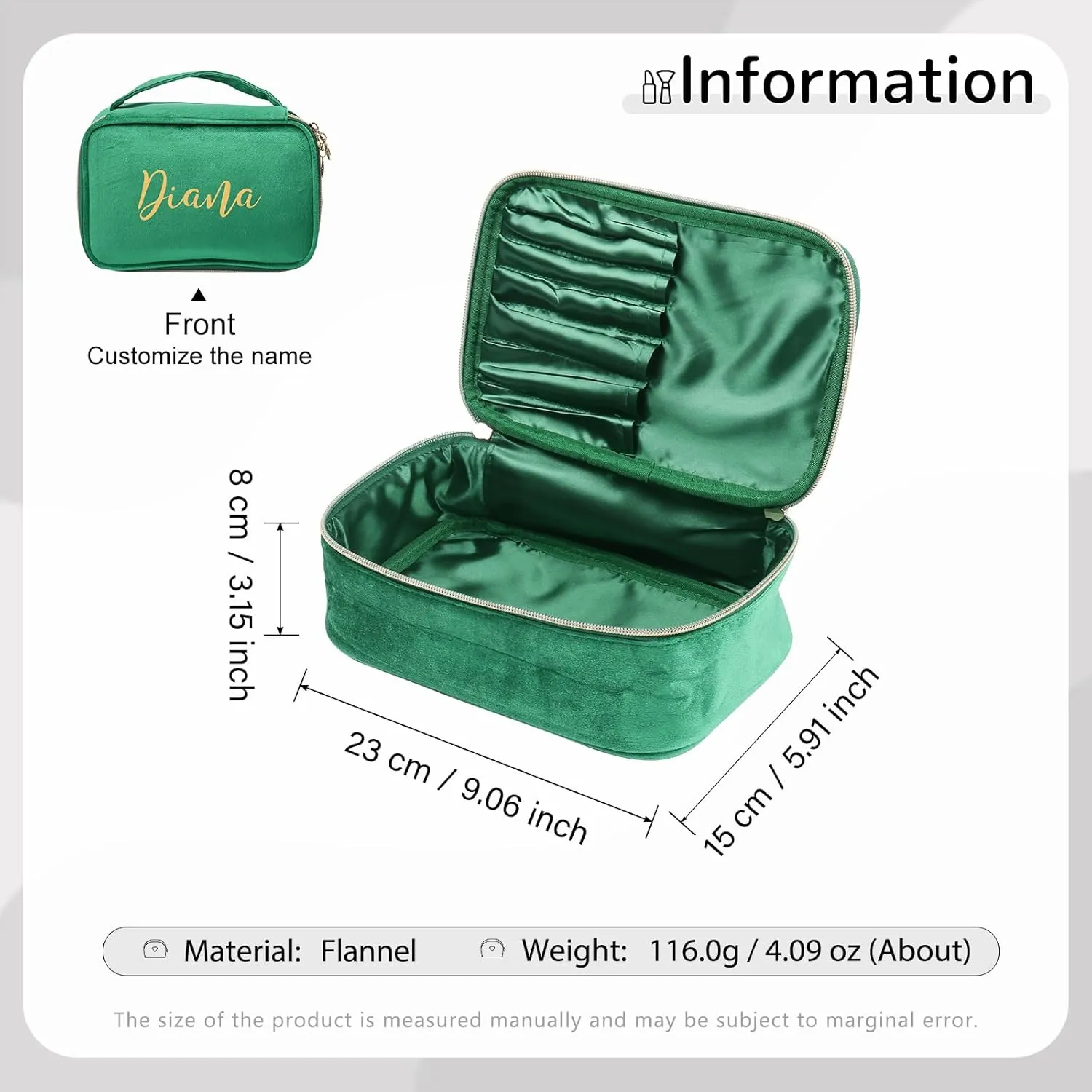 Personalized Toiletry Bag Set for Women Gitfs with Name Custom Dopp Kits Travel Organizer for Wife Mother Daughter Mother's Day (Color 6)