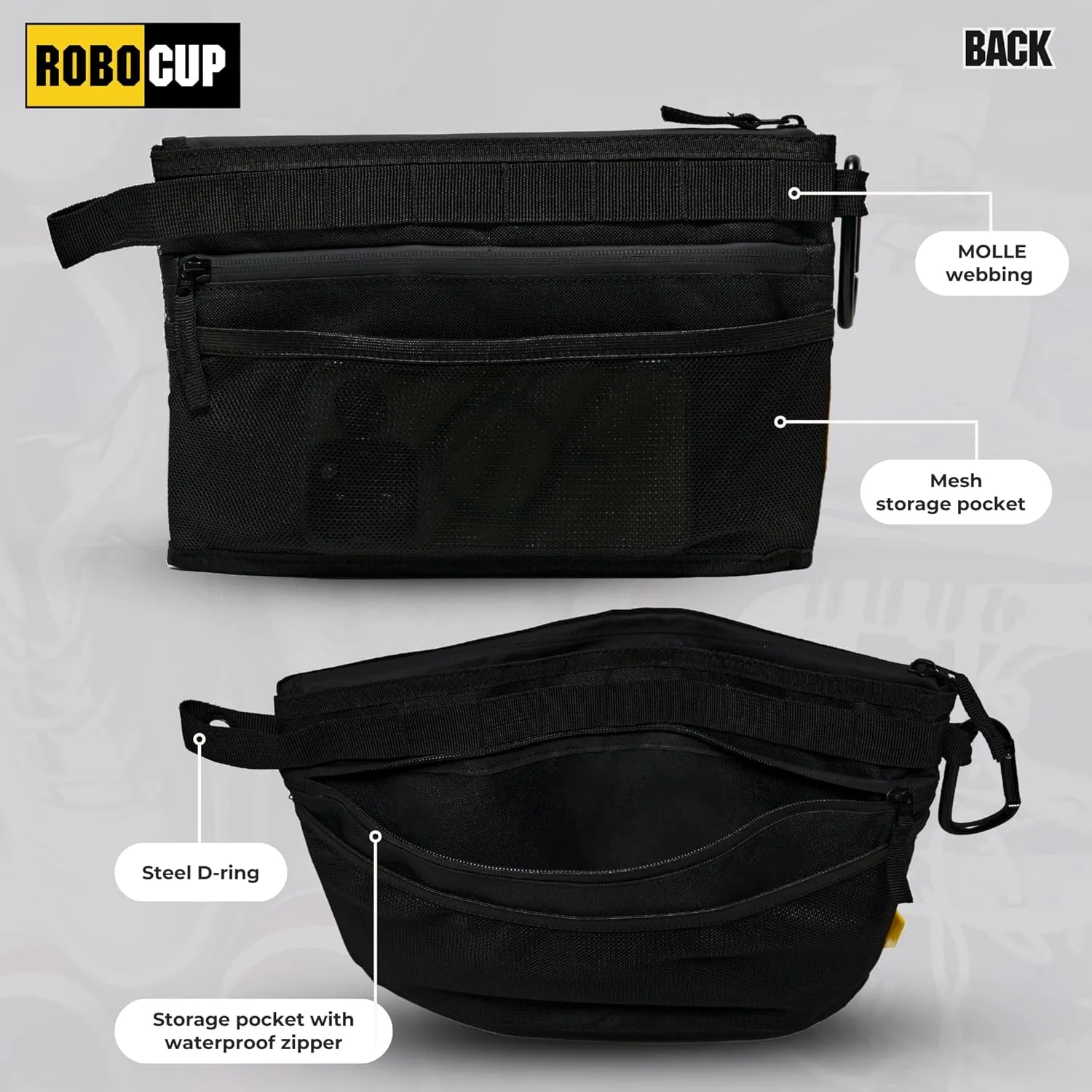 Pro Zippered Storage Pouch, 3 Sizes Sold Individually or a Set of 3 | Water-Resistant Durable Design, (Set of 3)