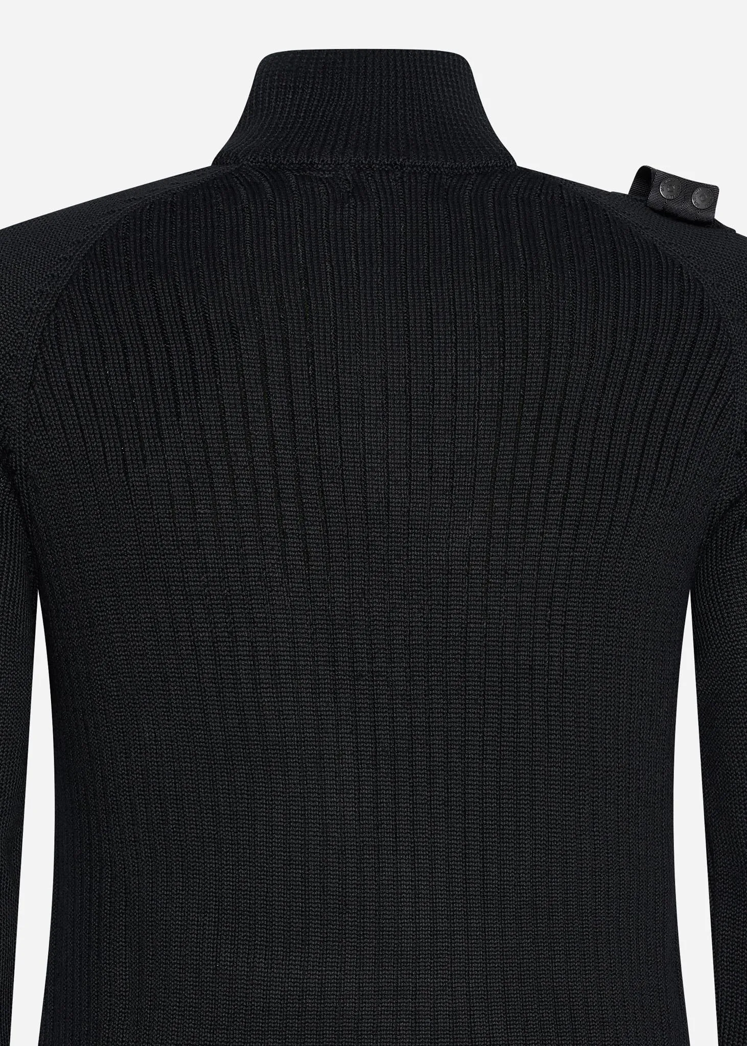 Quarter zip knit - jet black