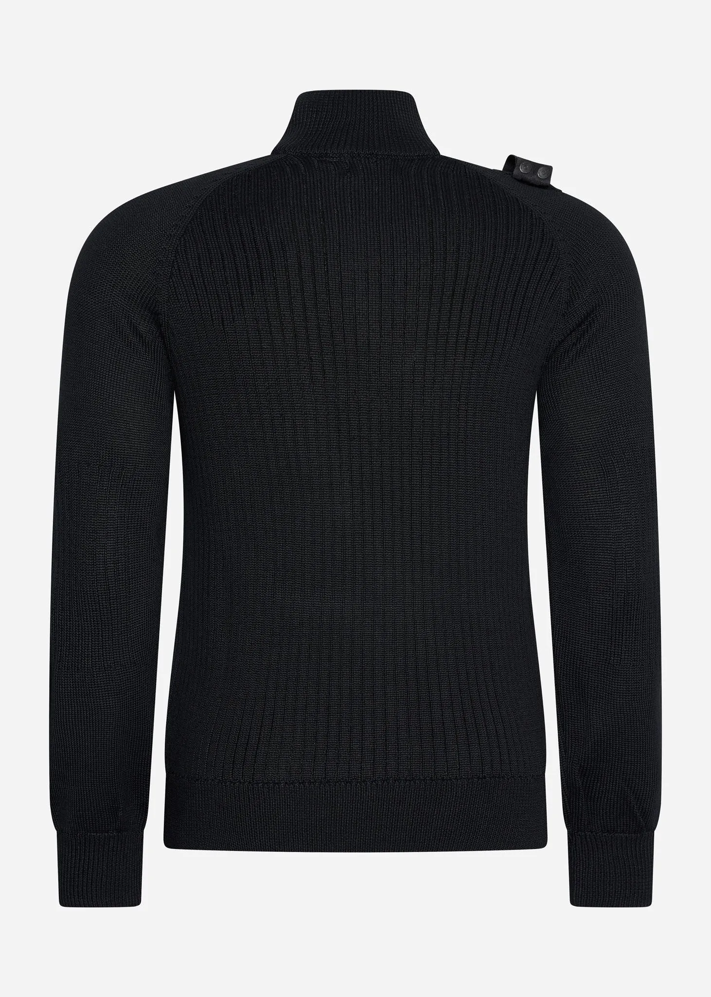 Quarter zip knit - jet black