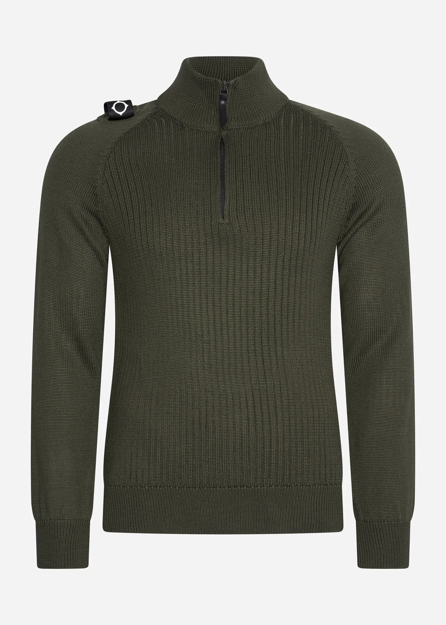 Quarter zip knit - oil slick
