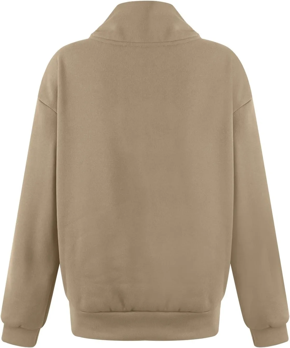 Quarter Zip Pullover Women Fleece Fall Oversized Sweatshirts Long Sleeve Casual Pullover Sweater Winter Clothes 2024