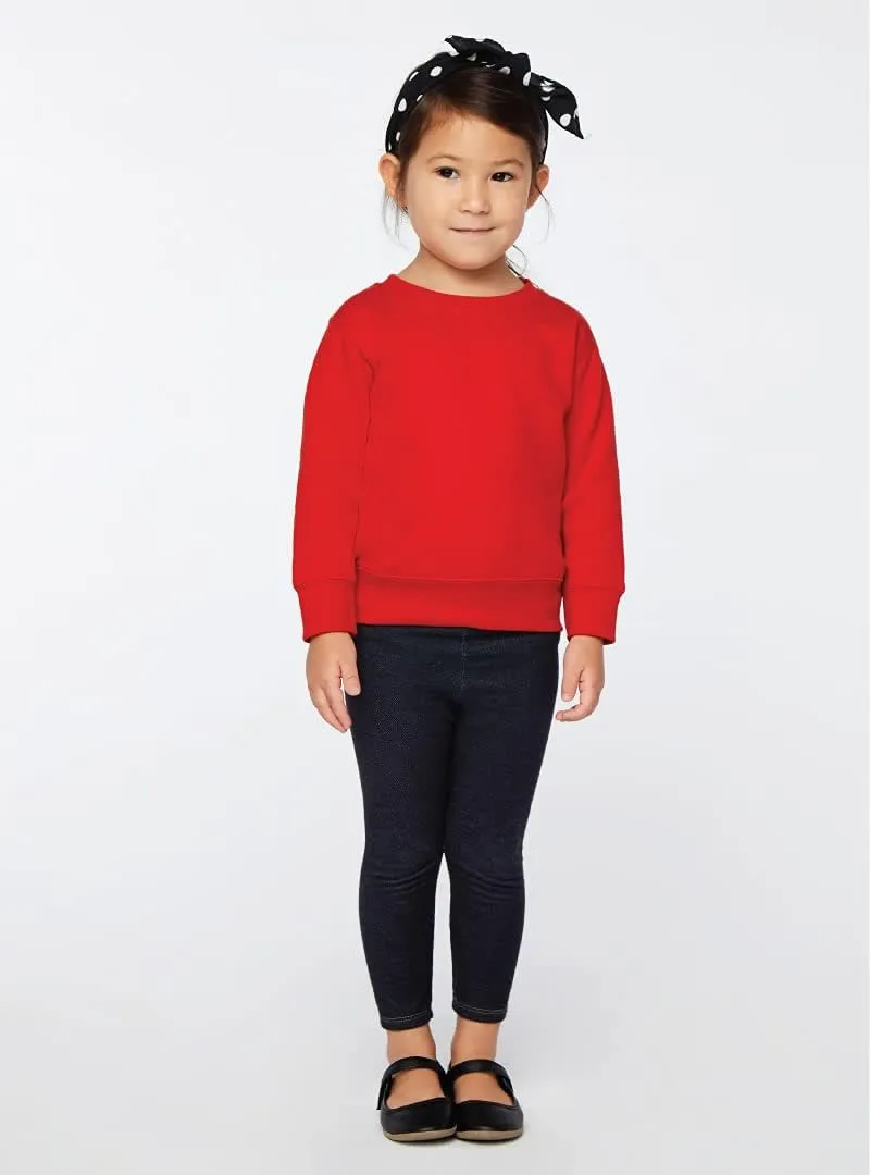RABBIT SKINS Toddler Boy & Girl Fleece Long Sleeve Pullover Sweatshirt| 2T to Size 7, 3 Pack Bulk Set