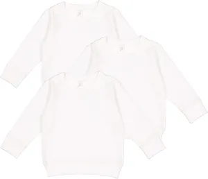 RABBIT SKINS Toddler Boy & Girl Fleece Long Sleeve Pullover Sweatshirt| 2T to Size 7, 3 Pack Bulk Set