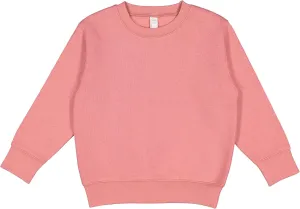 RABBIT SKINS Toddler Boy & Girl Fleece Long Sleeve Pullover Sweatshirt, Mauvelous, 3T