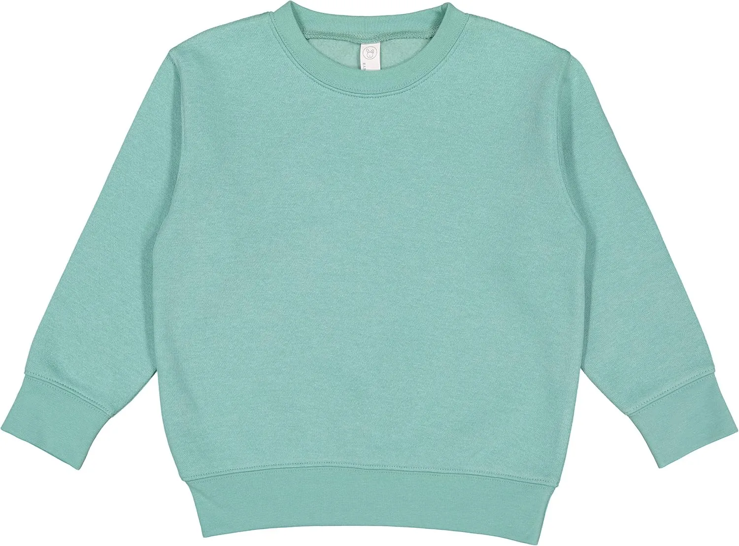 RABBIT SKINS Toddler Boy & Girl Fleece Long Sleeve Pullover Sweatshirt, Saltwater, 4T